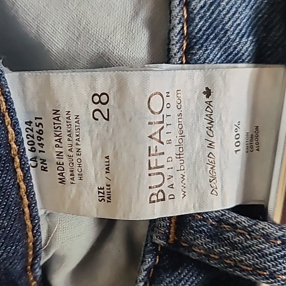 BUFFALO DAVID BITTON BRAND WOMEN'S BLUE JEANS SIZE 28 - Picture 7 of 16
